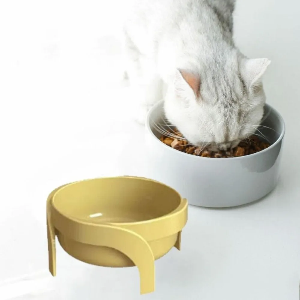 Anti Rollover High Legged Cat Bowl New Anti-slip Raised Large Capacity Neck Protection Bowl Anti Overturning Plastic Dog Bowl