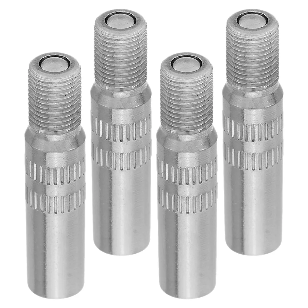 

4Pcs Car Valve Stem Replacement Caps Long Chrome Plated Copper Extenders Metal Tire Air Valve Cap Bike Accessories