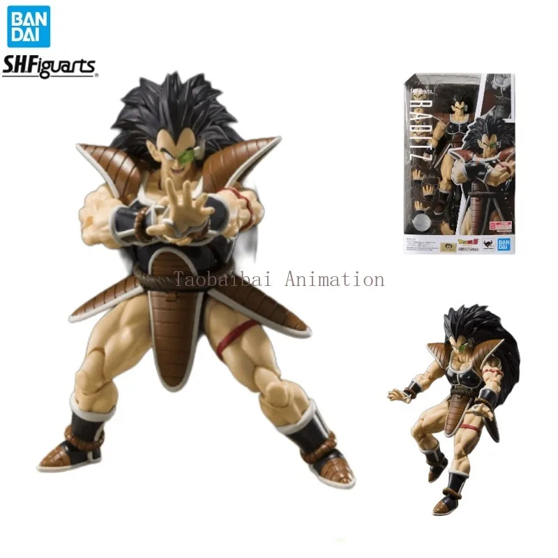 In Stock Bandai Original S.H.Figuarts Series SHF Dragon Ball Raditz Goku Brother Model Action Figure Toy Collection Gift