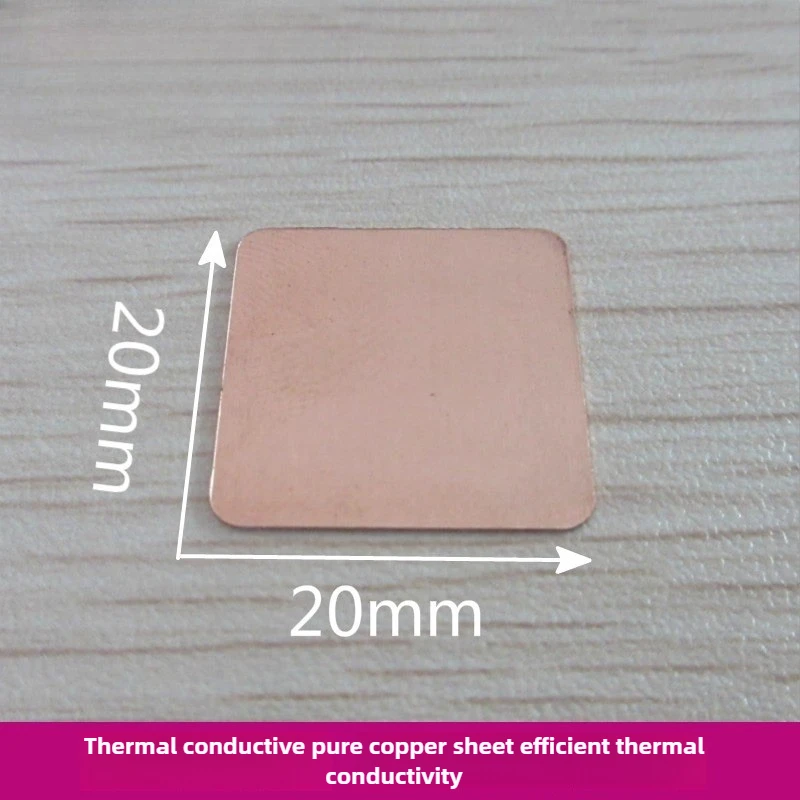 

20x20mm Pure Copper Heat Spreader for Laptop GPU and North Bridge Cooling