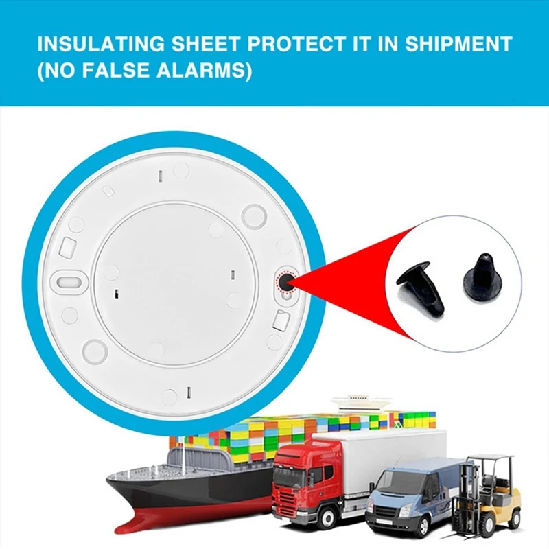 Built-In 10 Year Battery Smoke Detector Wifi Function Tuya Smart Home Parlor Child Room Kitchen Shop Fire Alarm Sensor