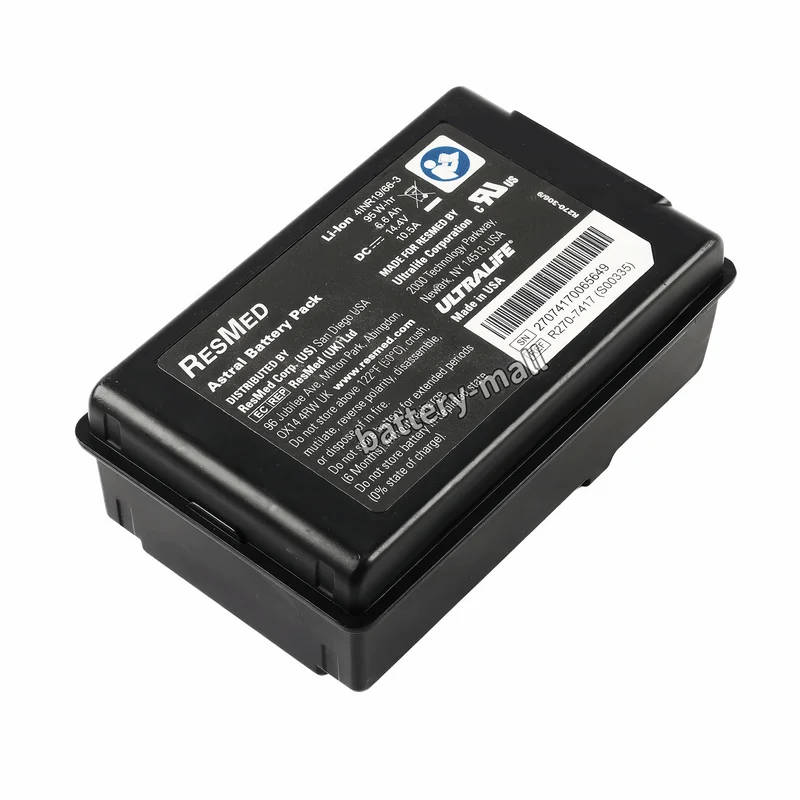 Authentic R270-7417 R270-366/1 Battery Suitable for ResMed Astral 150 Ventilator Ultralife