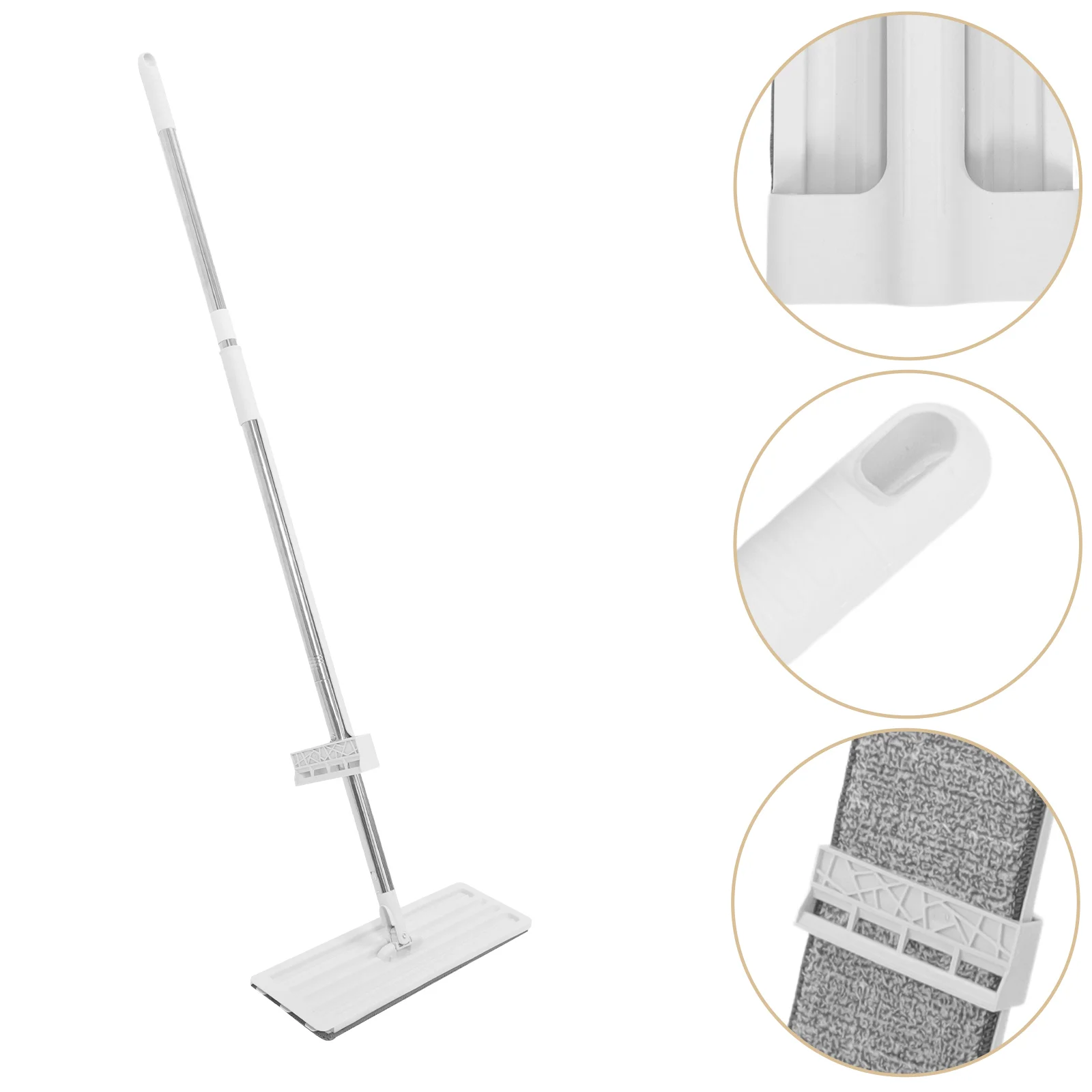 

Floor Cleaner Mop Lazy Flat Cleaning Long Handle Home Wet Dry Mopping Artifact 14700X3500X1200CM Large for White Student