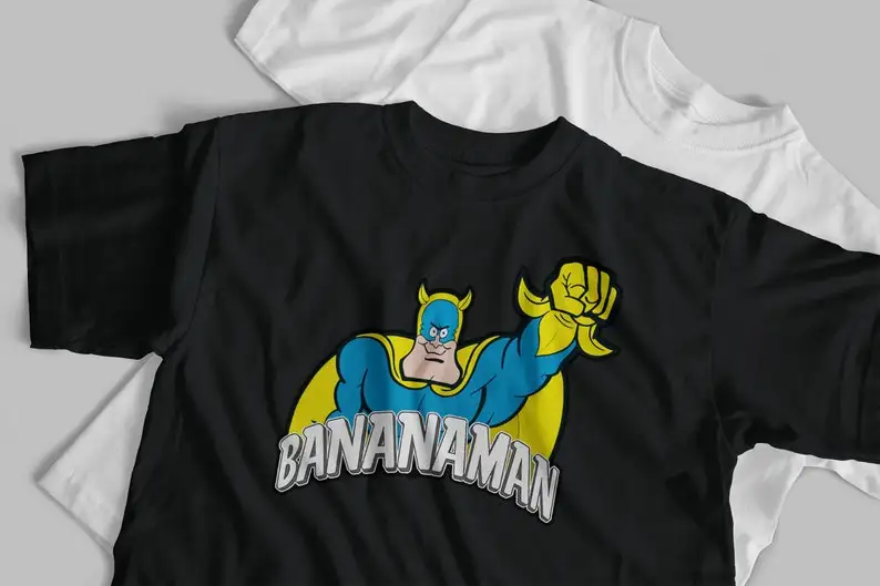 Bananaman T-Shirt | Classic Cartoon T-shirt | Retro Cartoon T-shirt