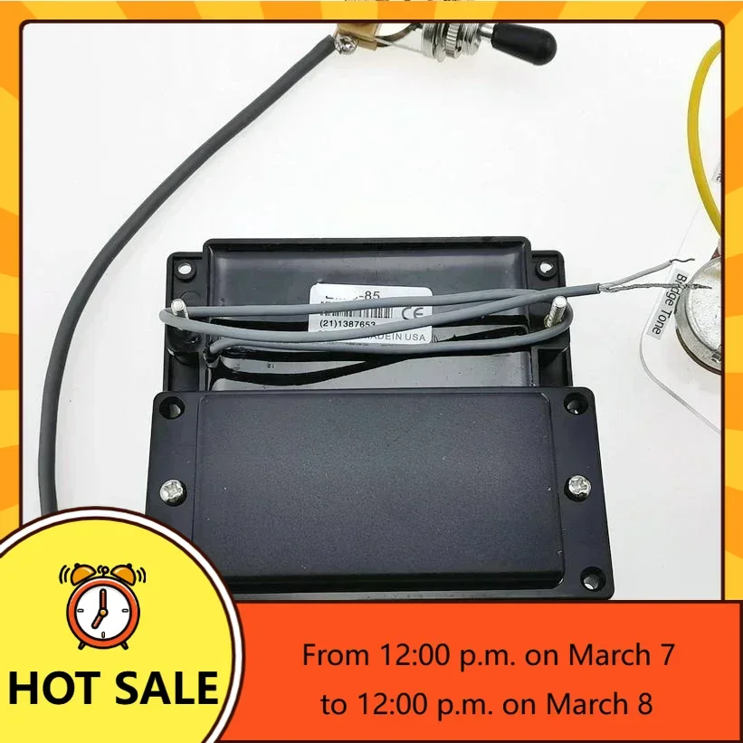 Q-X- Music Store-New Guitar Pickups Humbucker Ceramics Closed passive Electric Guitar Pickups 1C Wire With Wiring Harness