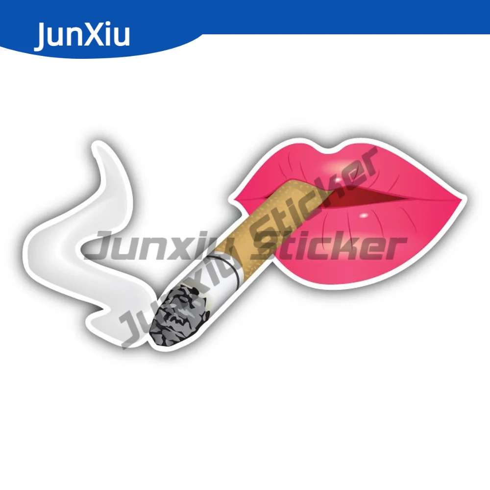 

Smokers Lips Sticker Exterior Accessories Car Bumper Speedboat Rear Windshield Waterproof Exterior Decal Caravan Sticker Decor