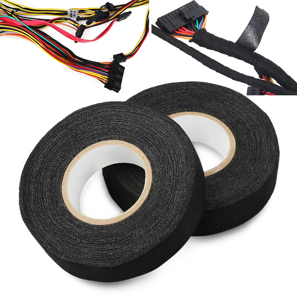 Car Cable Harness Wiring Adhesive Cloth Fabric Tape for Volkswagen VW golf mk5 golf mk3 polo 9n 6r 6n scirocco tiguan 2019