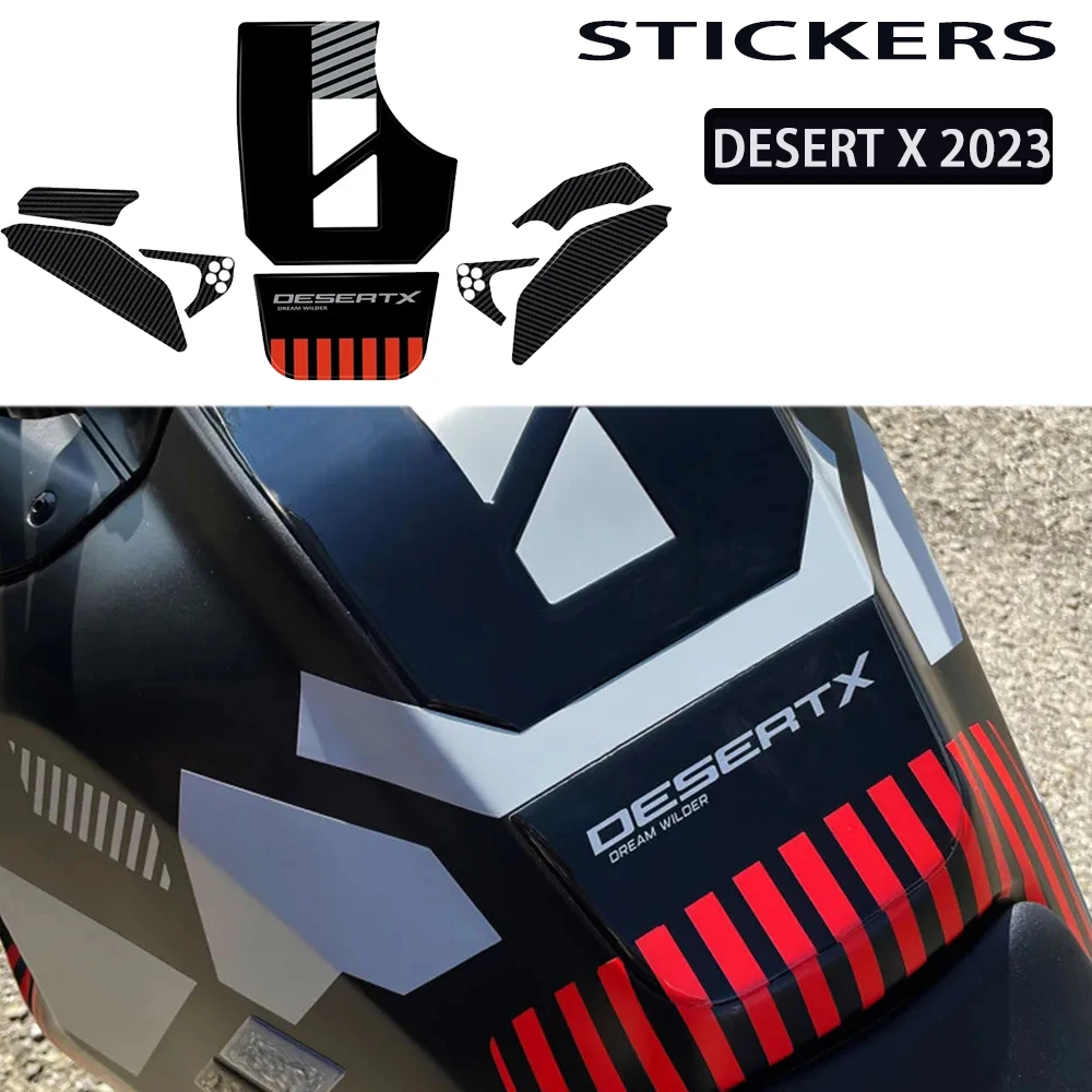 

Desert X Stickers Accessories For Ducati DesertX 2022 2023 Desert X RR22 New Motorcycle 3D Gel Epoxy Sticker Tank Pad Protectio