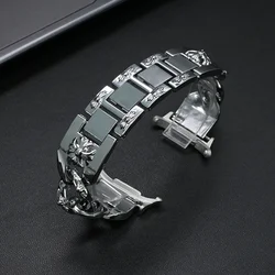 Women Stainless Steel Bracelet for Samsung Galaxy Watch Ultra 47mm Slim Luxury Strap for GALAXY Watch ULTRA No Gaps Band Correa