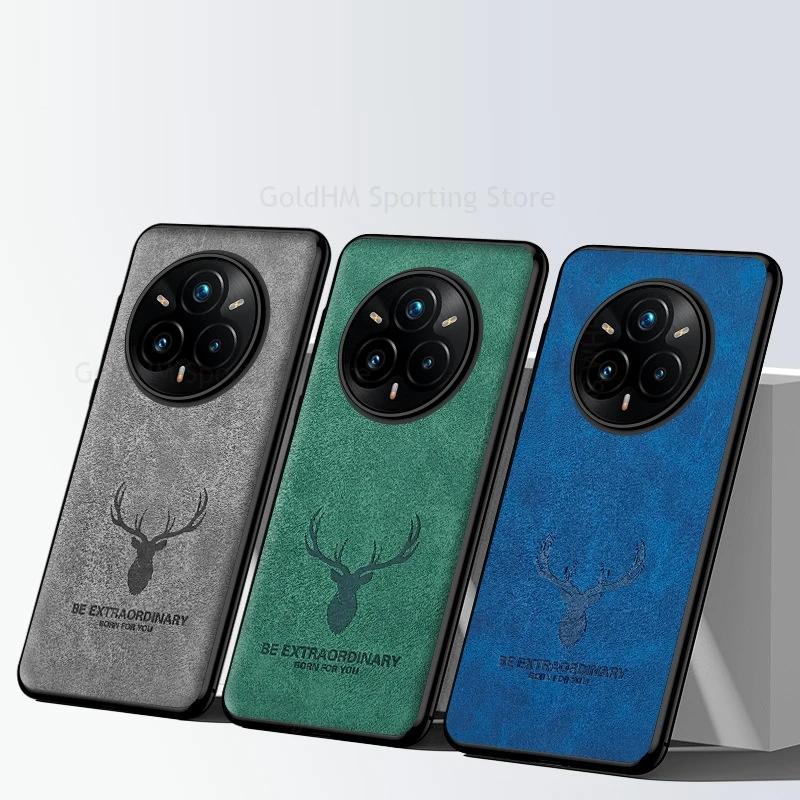 ل ممن لهم Realme 14 برو زائد ثلاثية الأبعاد الكرتون الأيائل الغزلان رئيس حافظة جلدية ل Realme 13 12 11 برو زائد 14 برو + لينة غطاء إطاري من السيليكون