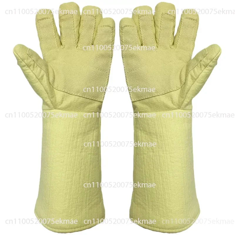 1pair High Temperature Gloves 1000 °industrial Oven Gloves Fireproof, Thickened Thermal Insulation Protective Work