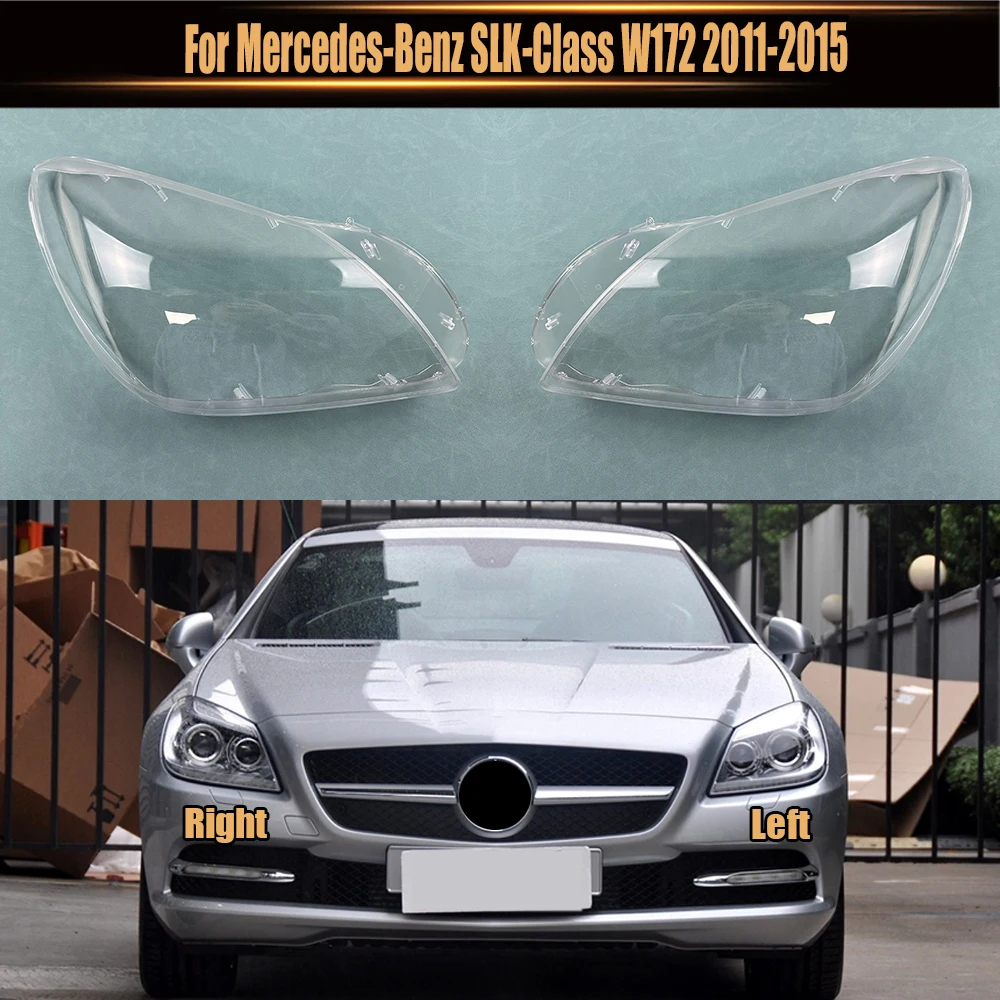 

For Mercedes-Benz SLK-Class W172 2011-2015 Headlight Cover Headlamp Shell Headhights Lens Lampshade Transparent Plexiglass