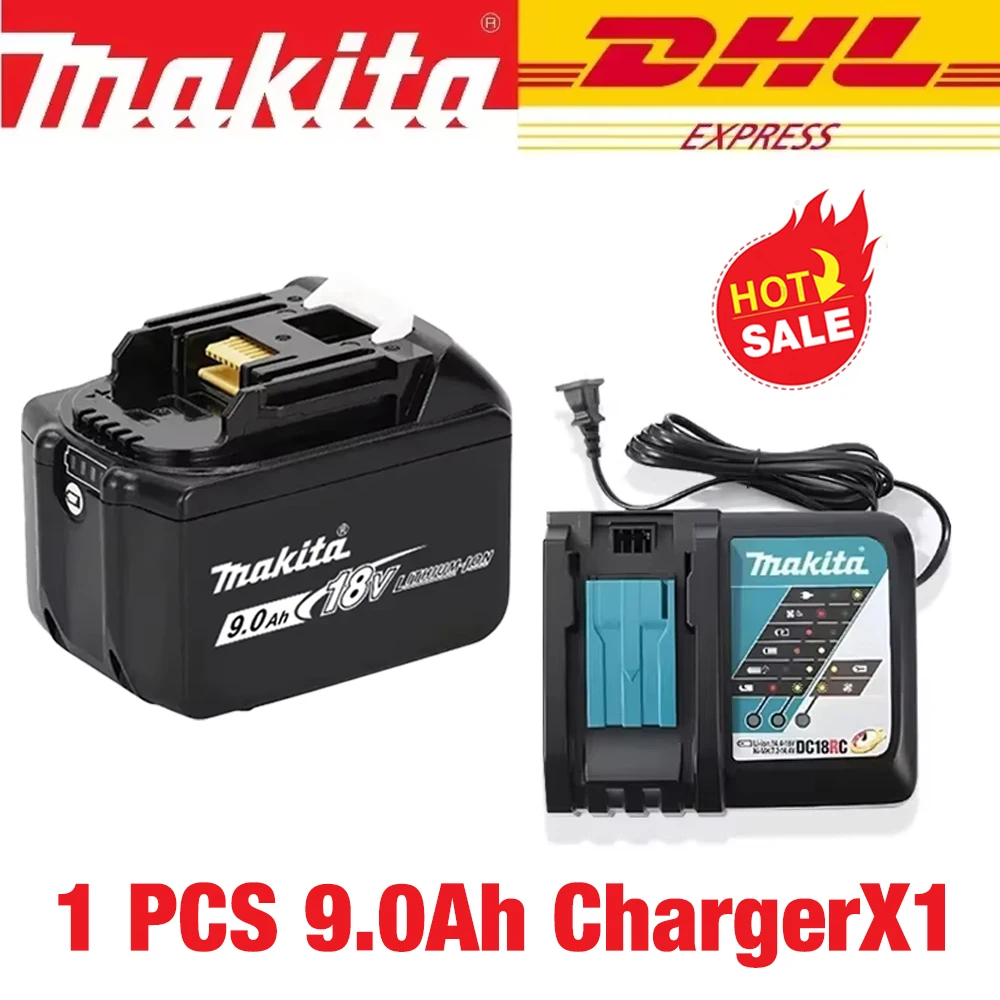 

100% original makita battery, 18v Tools Lithium Battery 9Ah/6Ah 3Ah for makita DTW700 DDF487 DTD173 DGA404 HR140D DJV182
