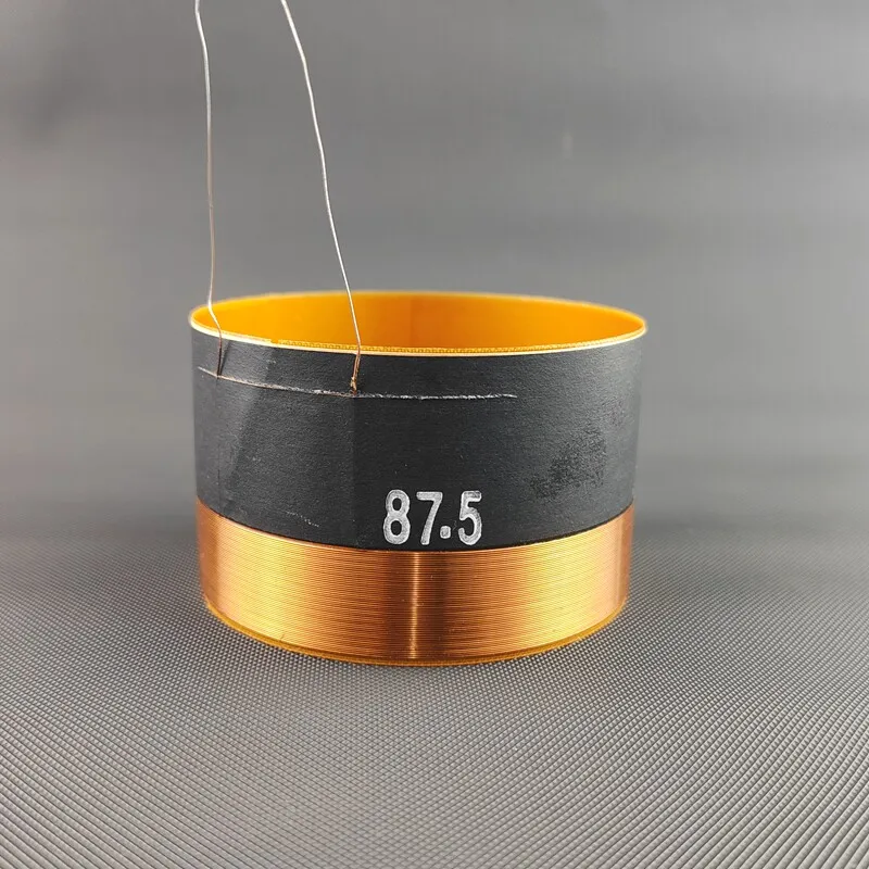 87.5-core, inner and outer winding, voice coil, high power, 87.5mm bass speaker, fiberglass, 8 ohms
