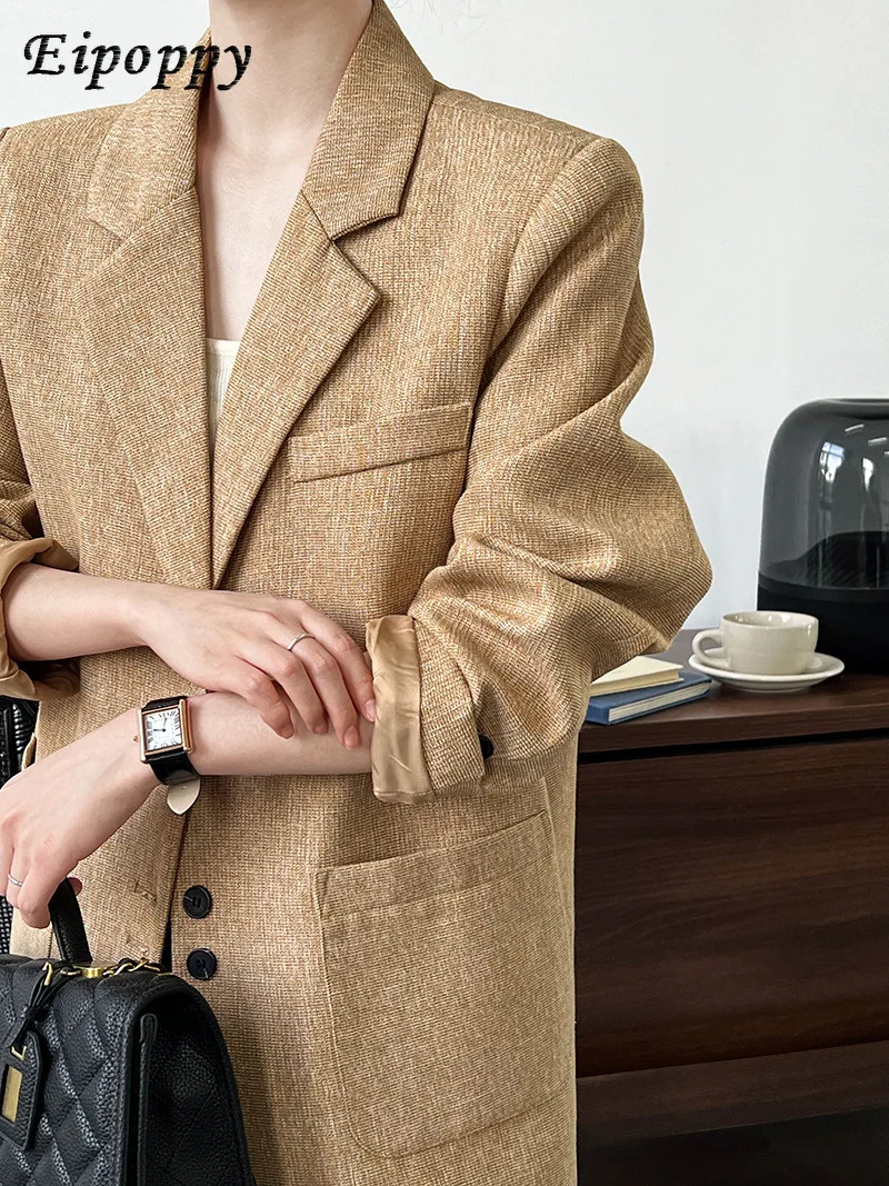 سترة بذلة نسائية منسوجة بنسيج عتيق ، على الطراز الياباني