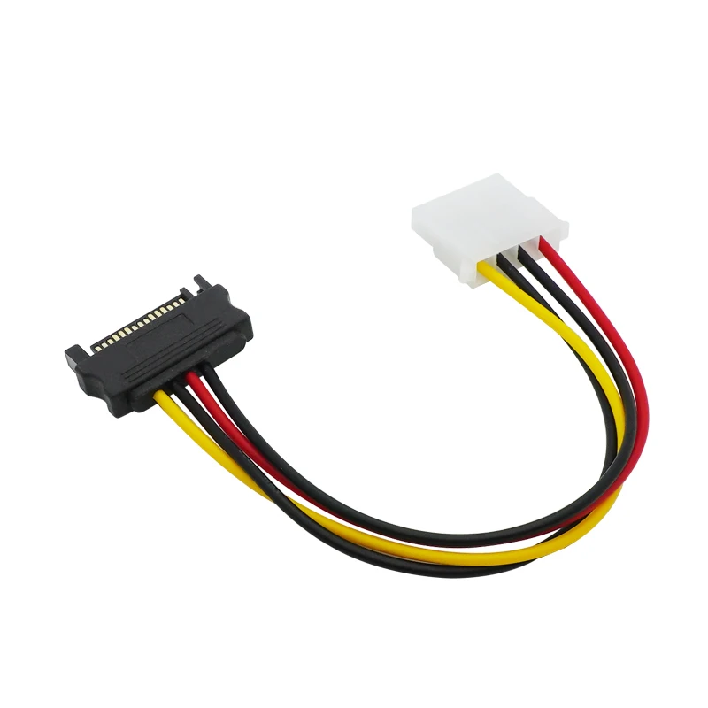 SATA 15Pin Male to Big 4Pin Male Serial Power Connector Adapter Cable Molex IDE 4pin to SATA Converter Power Cable