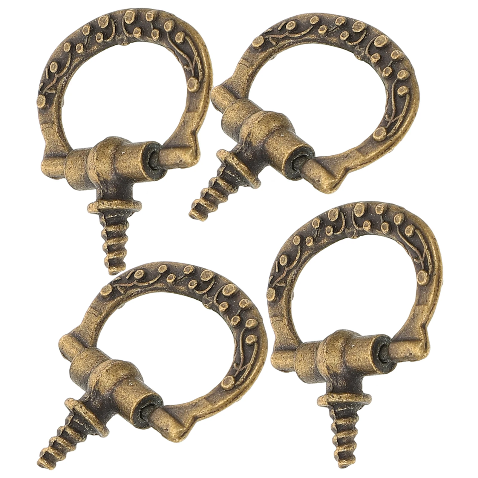 

10pcs Alloy Drawer Pulls Mini Cabinet Knobs Vintage Style Door Handles Metal Hardware for Kitchen Furniture Decor