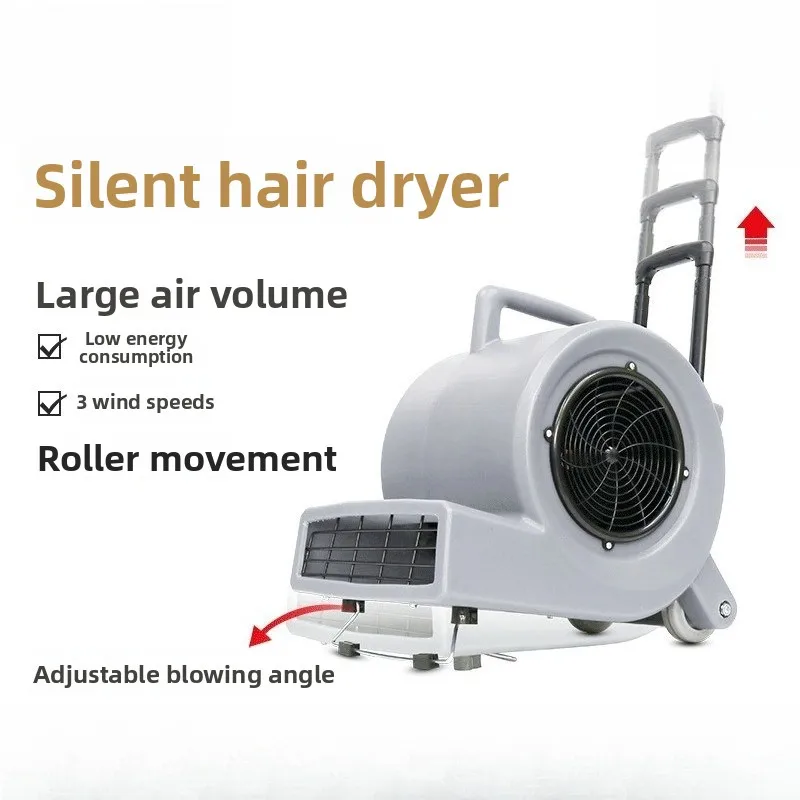 Portable blowing strong property carpet surface hotel bathroom public toilet commercial three-speed field drying blower industry