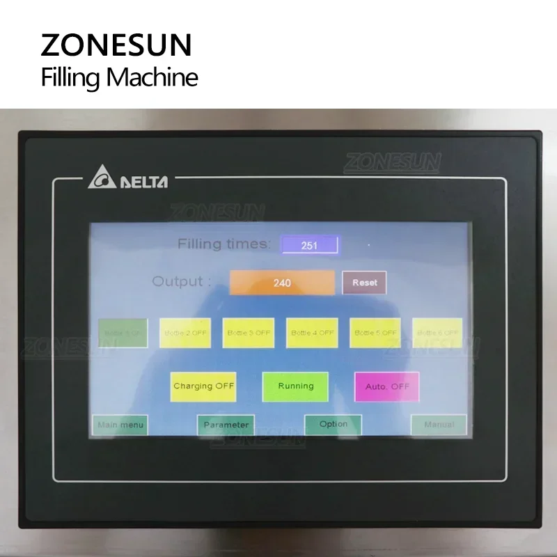 ZONESUN ZS-YTZL8A آلة تعبئة العطور الأوتوماتيكية مع نظام مكنسة كهربائية لإنتاج زجاجات رذاذ الزيت العطري