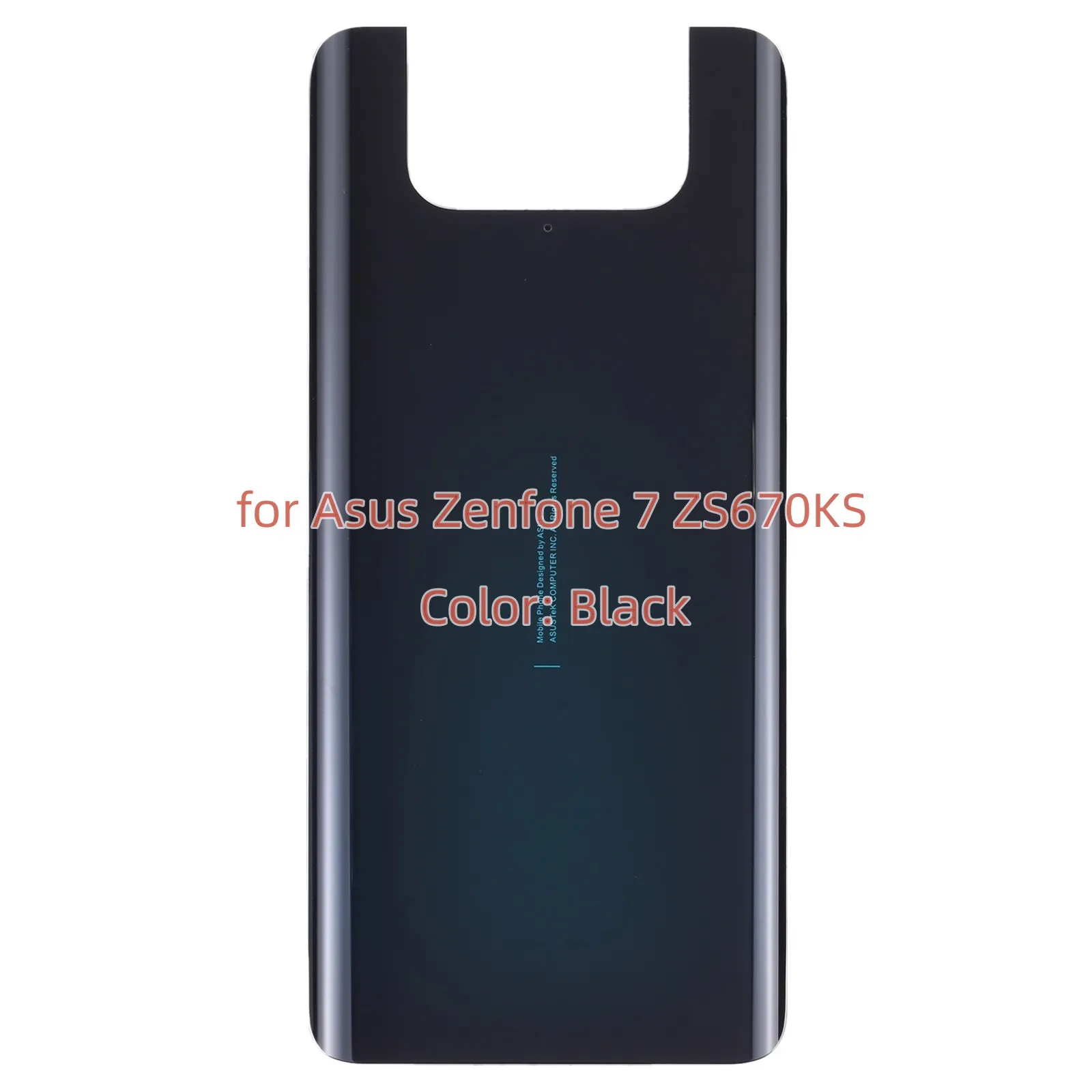 Glass Battery Back Cover for Asus Zenfone 7 ZS670KS / Asus Zenfone 7 Pro ZS671KS Phone Rear Housing Case Replacement