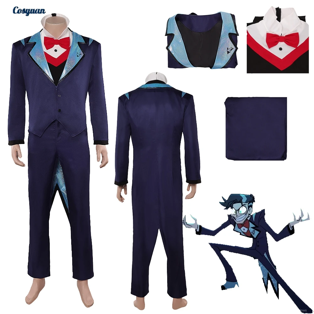 

TV Hell Inn Cosplay VOX Top Pants Clothes For Men Adult Party Disguise Roleplay Male Halloween Costume Carnival Outfits Suits