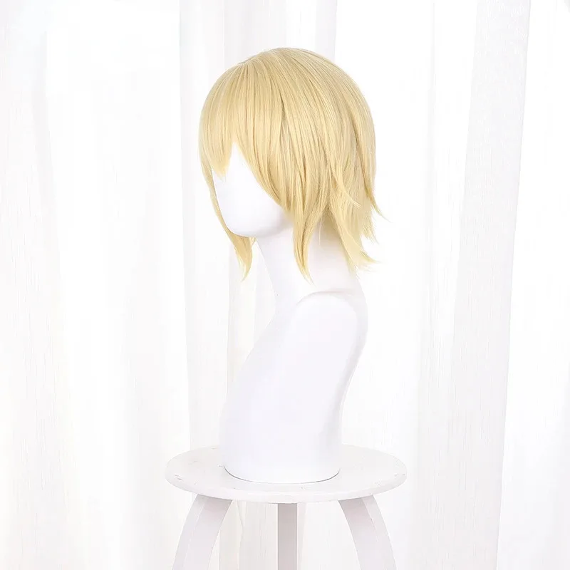 

Genshin Impact Dainsleif Светлый парик Аниме Косплей Термостойкие синтетические парики Хэллоуинx; 2'c, 5.b; 7'