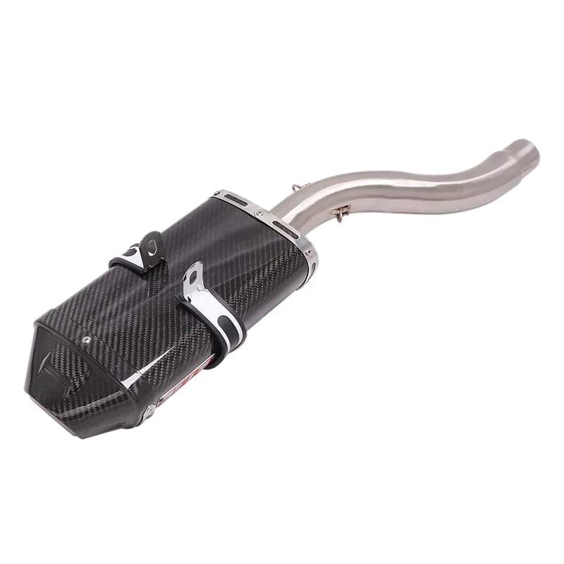 Motorcycle Exhaust System For DAYTONA 675 2006 - 2012 Link Pipe Carbon Fiber Muffler