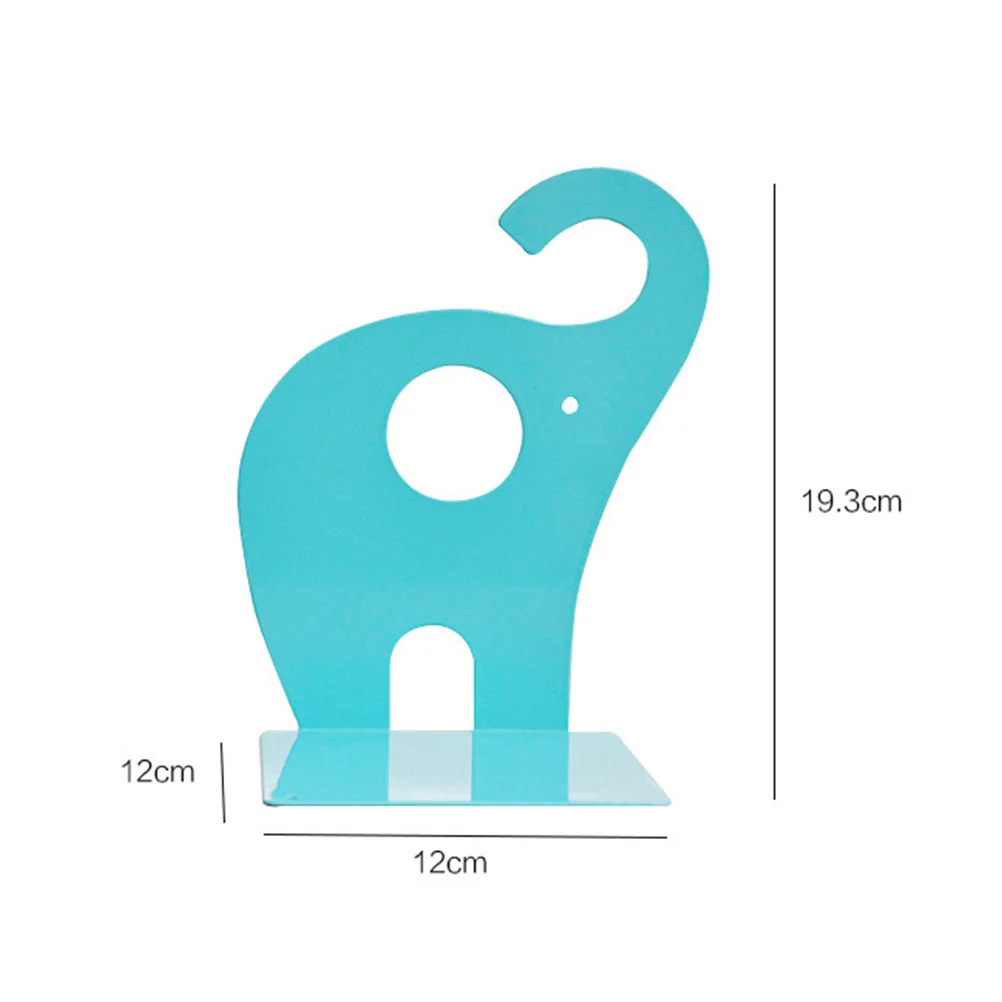 زوج واحد من حامل منظم بحافة ناعمة وحامل كتب للمنزل والمكتب وغرفة الدراسة ومنظم كتاب معدني على البحيرة يدعم اللون الأزرق