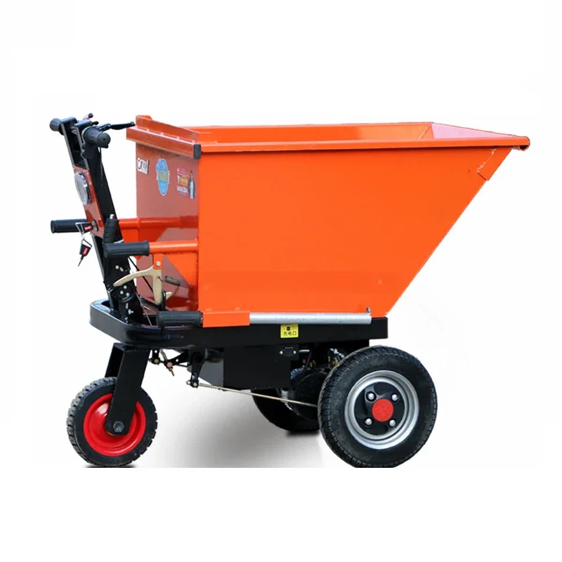 Electric Engineering Construction Farm Garden Mini Dumper Truck Electric Vehicle Tricycle Trolley Cargo Cart Transporter