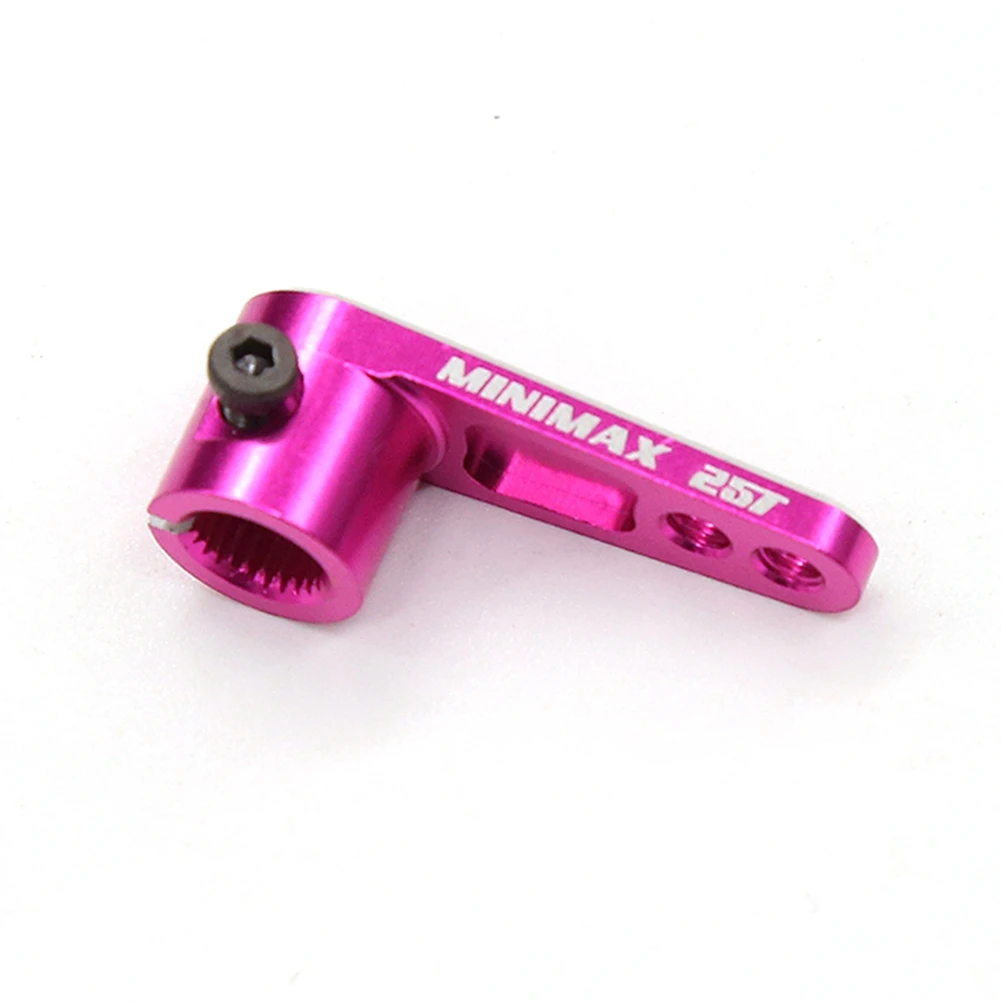 Alumínio Servo Horn Steering Braços para RC Crawler Truck, Preto, 25T, Traxxas TRX4