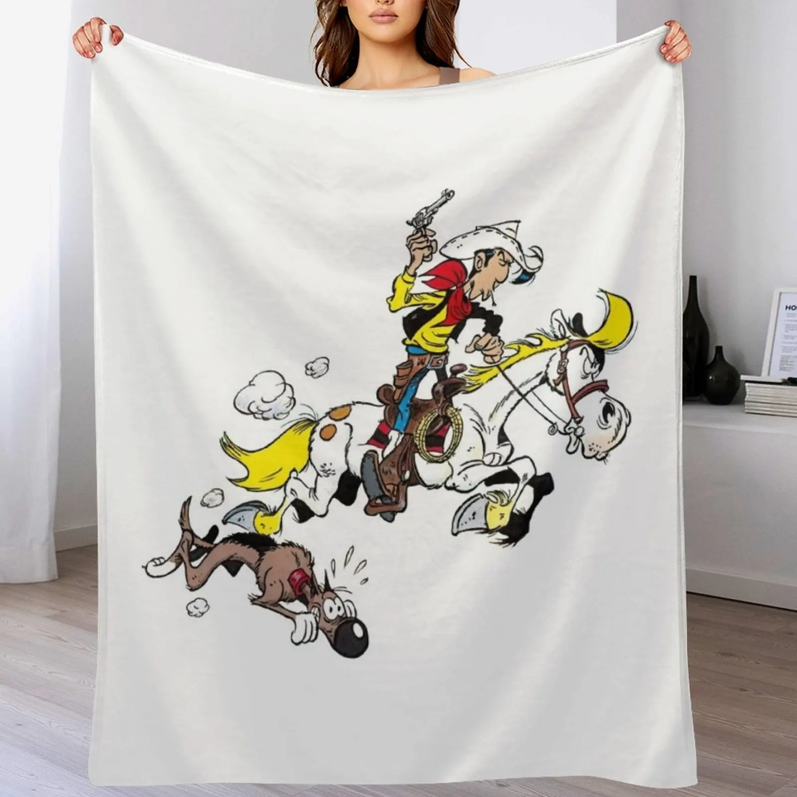 لاكي لوك رمي البطانيات والبطانيات الفاخرة ريتروس الفانيلا