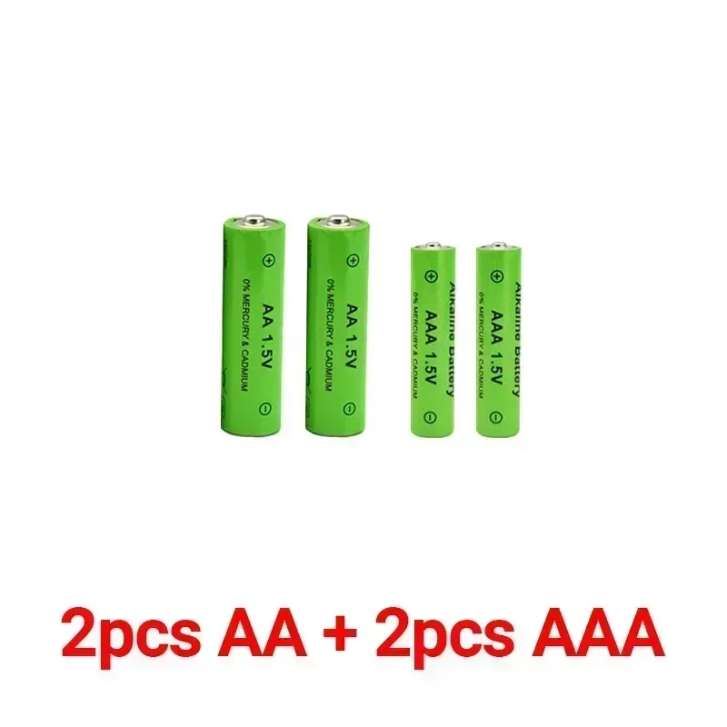 AA + AAA Rechargeable Alkaline Battery AA 1.5V 4800mAh/1.5V AAA 3800mah  Flashlight Toys Watch MP3 Player Replace Ni-Mh Battery