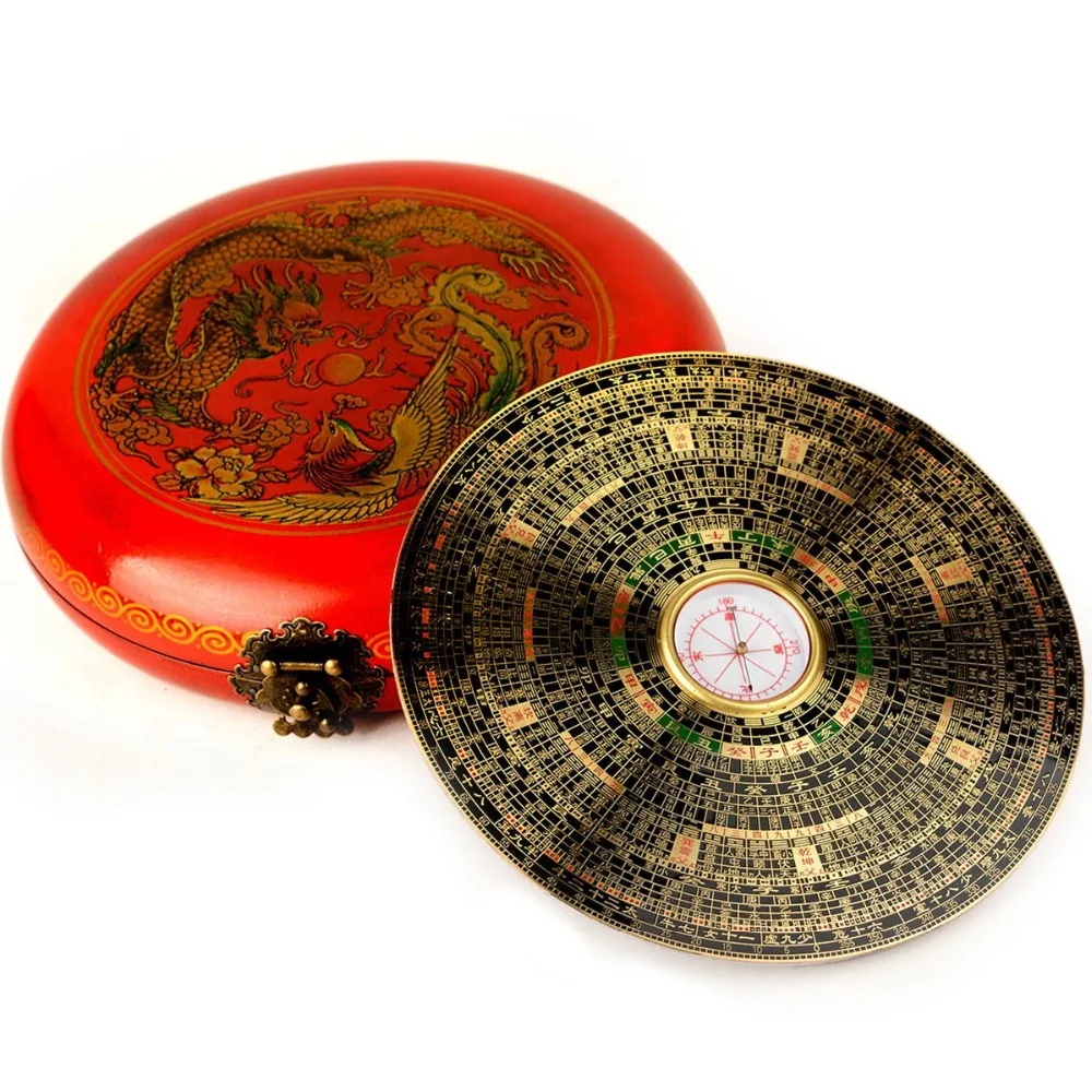 Geomantic master tool -Southeast Asia HOME OFFICE efficacious Eight Diagrams FENG SHUI compass LUO PAN Retro box --