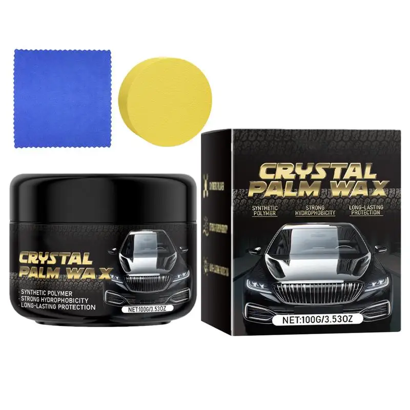 

Car Scratch Repair Paste Super Hydrophobic Car Polish Scratch Remover Car Wax Paste Long-lasting Shine Scratch Remover Kit Wipe