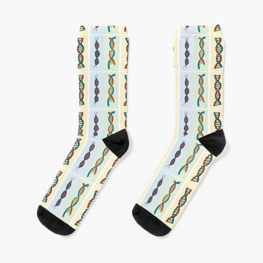 

DNA Double Helix - Triple - Genetics Socks custom summer Socks Ladies Men's