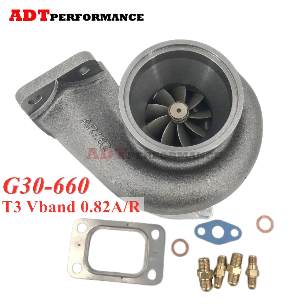 

Full Turbocharger G30-660 T3 Vband 0.82 A/R HP:350 - 660 Disp:2.0L - 3.5L Complete Turbine 880704-5002S 880704-5003S 880693