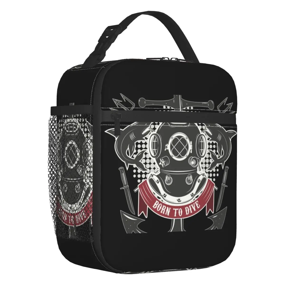 

Custom Scuba Diving Lunch Bag Women Warm Cooler Insulated Lunch Boxes for Children School