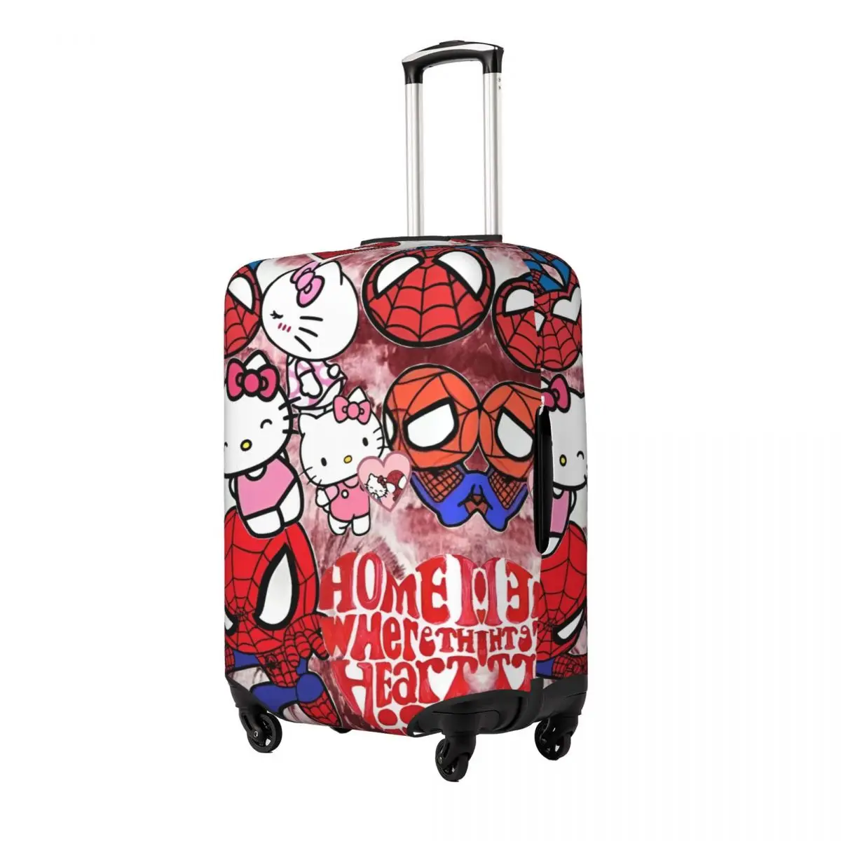 Lovely Hello Kitty Sanrio Anime Suitcase Cover Holiday Strectch Luggage Case Travel Protection