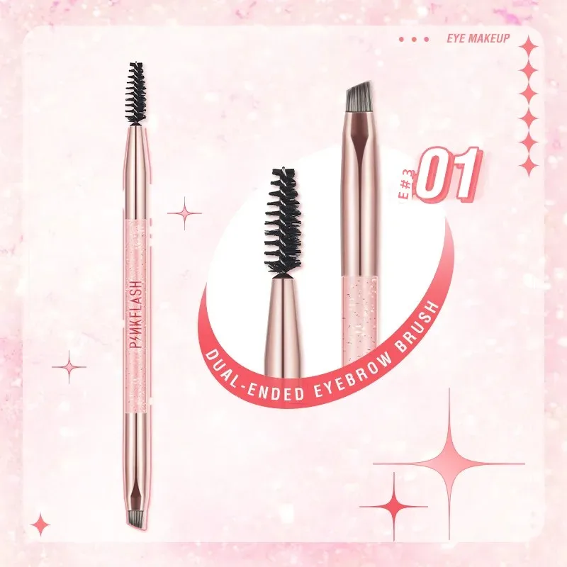 Makeup Brush Artificial Fiber Bristles Portable Plastic Handle For Travel Soft Blending Foundation Powder Concealer Application