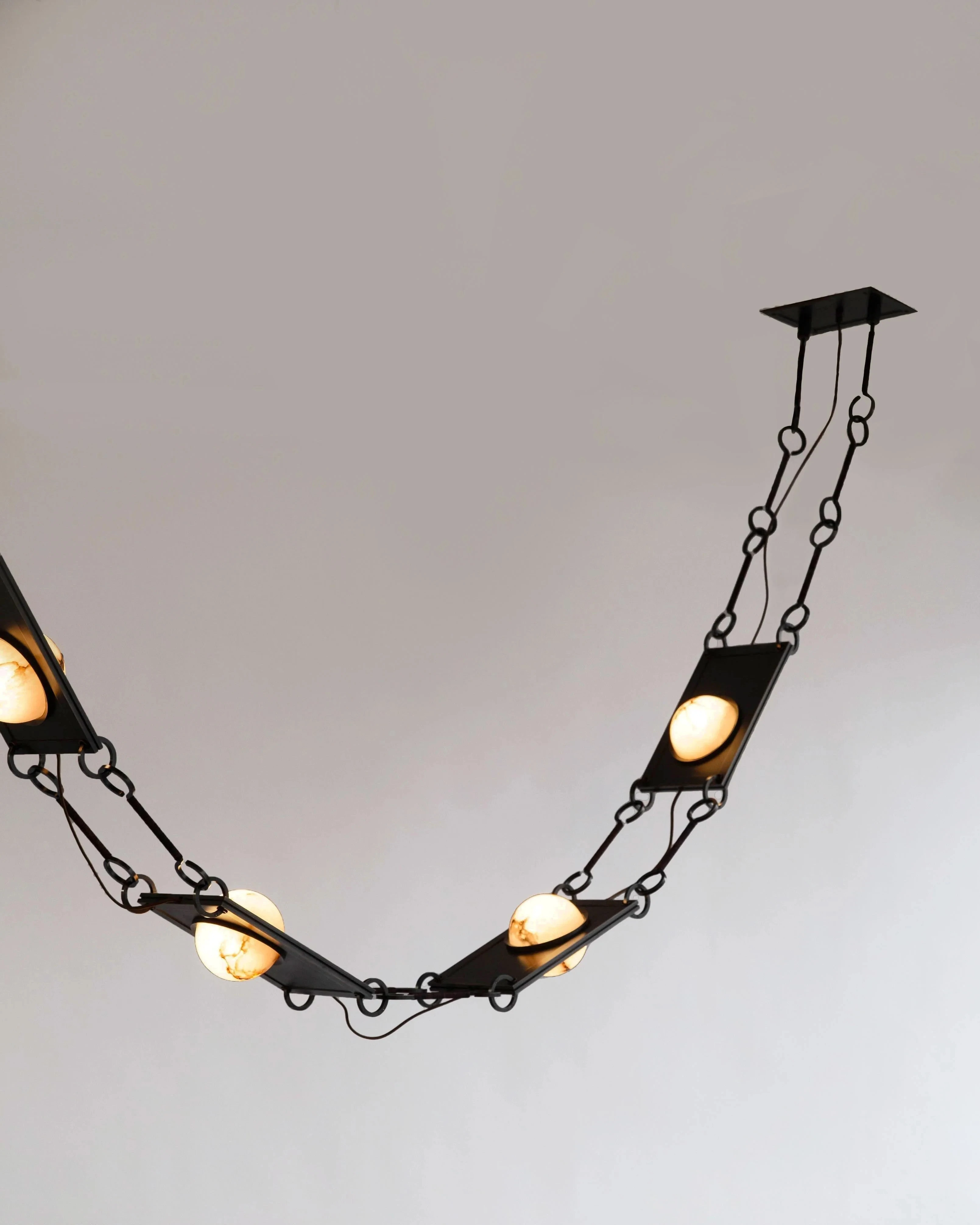 Alabaster Mina Drop Chandelier Pendant Lights Indoor Lighting Ceiling Lamp Hanging Light Led Chandeliers For Living Room Lights