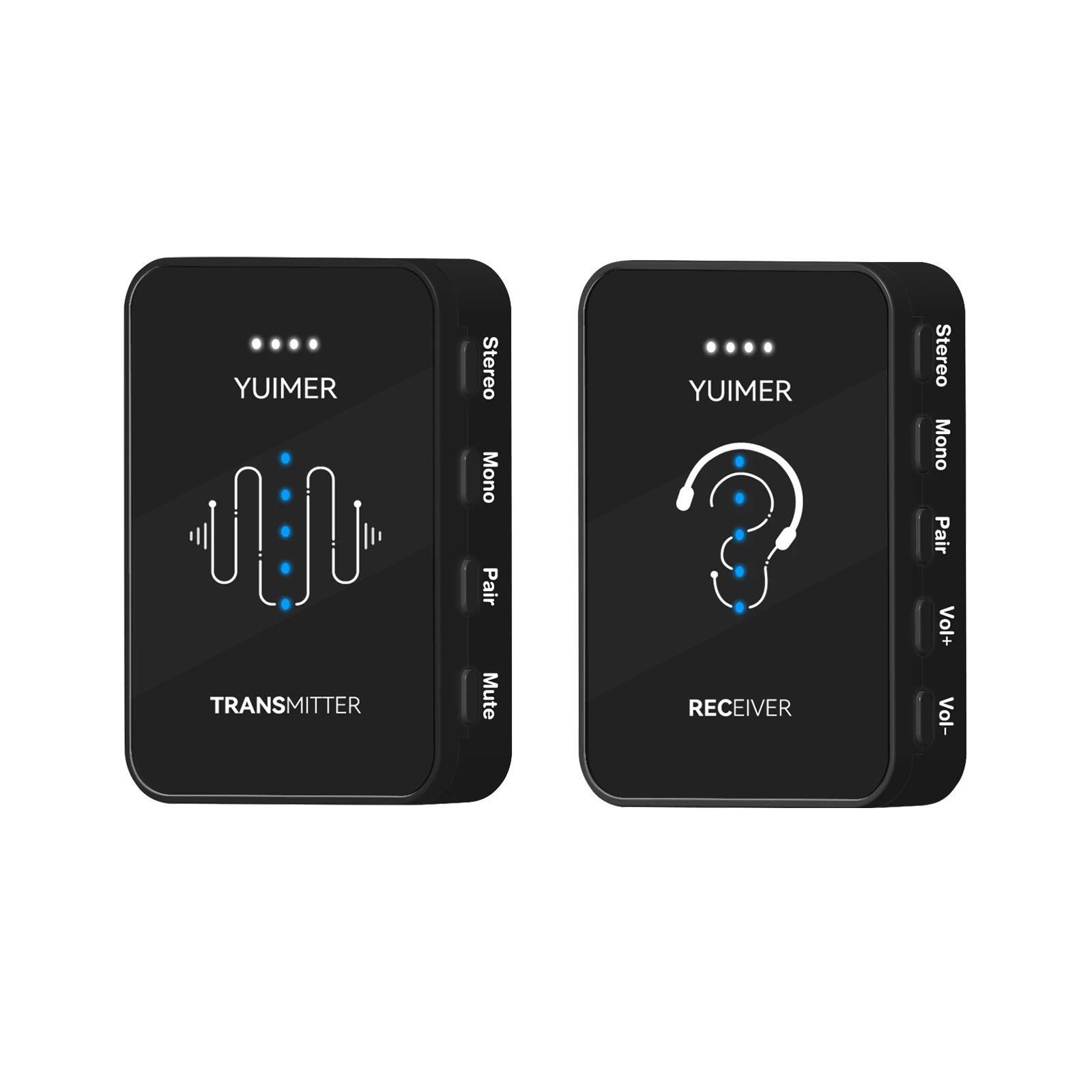 2026 Rechargeable WS-14 2.4G Wireless Earphone Monitor Transmitter Receiver Support Stereo Mono And Phone Recording Function