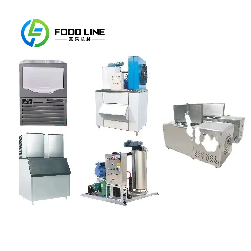 

2025 High Quality 1000kg Daily Output Stainless Steel Ice Maker Ice Making Machine for Ice Cube