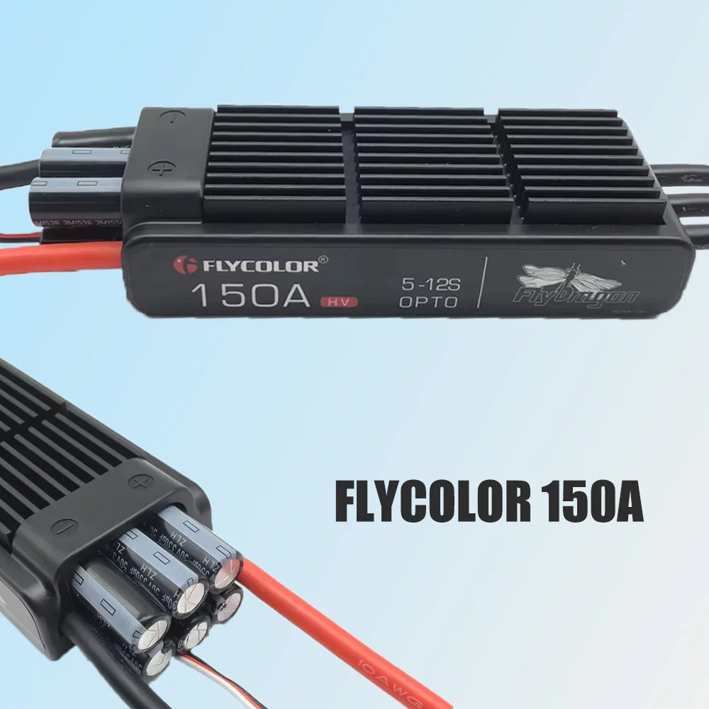 150A ESC Flycolor Electronic Speed Controll FlyDragon 5-12S HV OPTO for RC hobby Model aircraft Helicopter JP EDF motor Parts