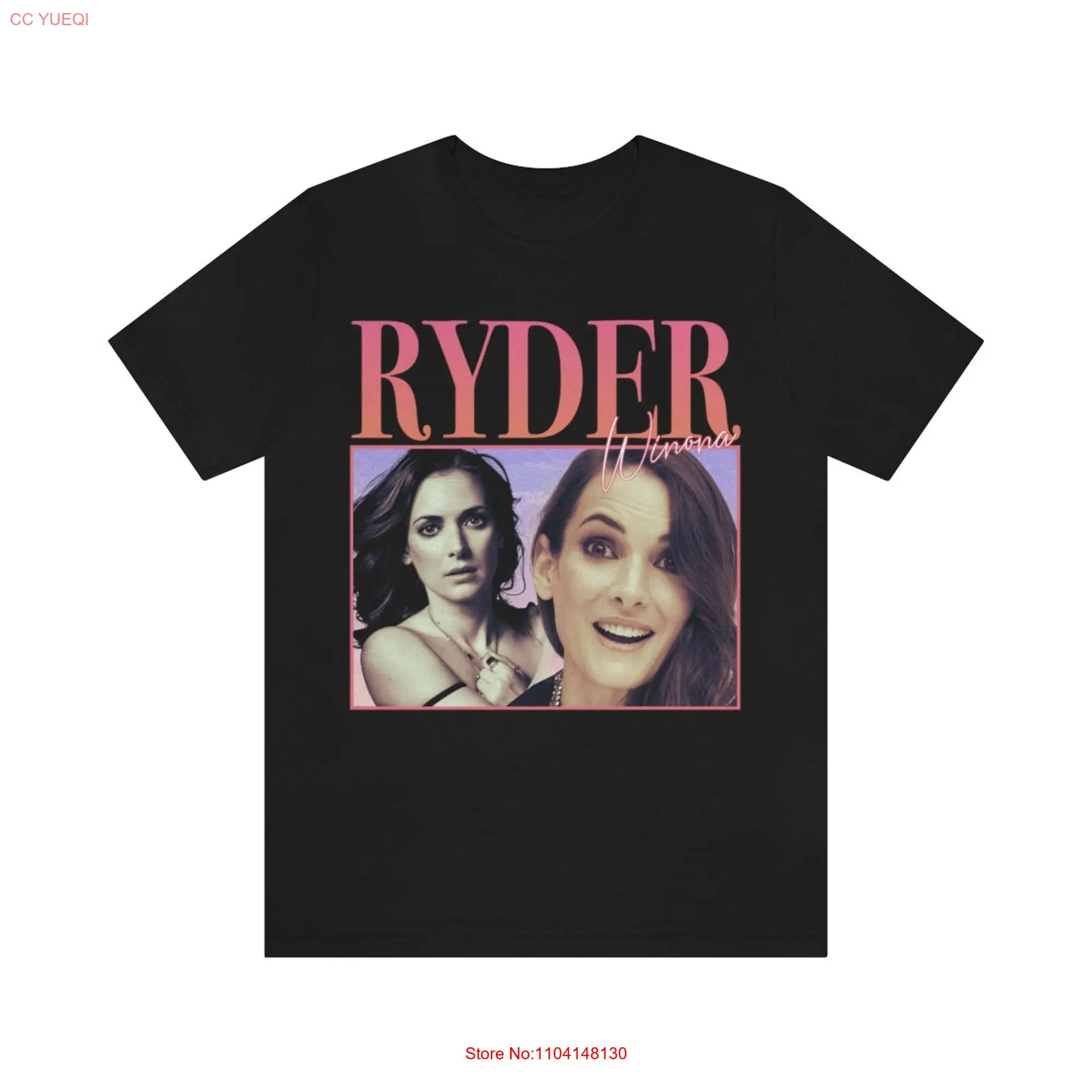 90's Retro style T shirt Winona Ryder long or short sleeves