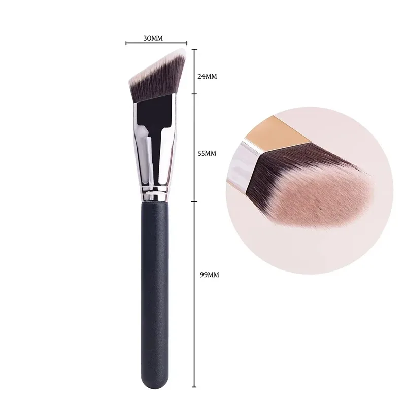 171S Angled Liquid Powder Contour Makeup Brushes Cream Blush Liquid Foundation Blending Brush Angled Foundation Beauty Tools