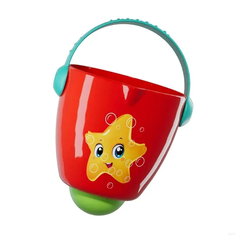 Baby Bath Toy Rotating Water Sprayer Bucket Toy Safe Cartoon Sprinkler for Kids