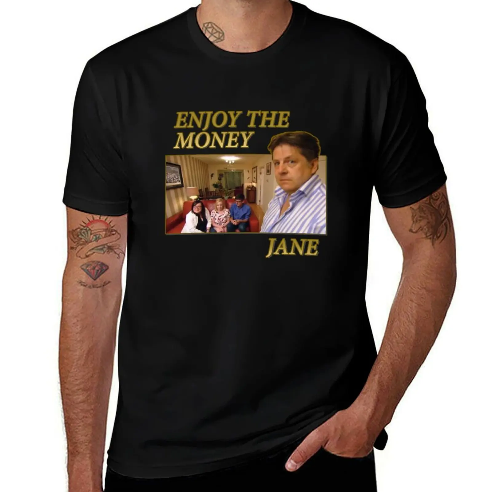 

Enjoy The Money Jane T-Shirt summer tops man clothes anime shirt cotton t shirt men
