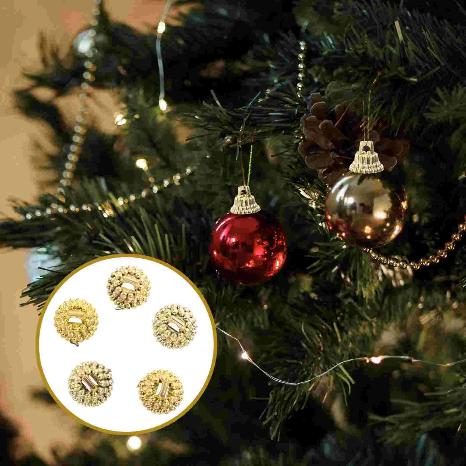 Economical Christmas Decorations DIY Props Display Abrasion-proof Pendant Plastic Pendants Caps Ball Tree Hanging Balls