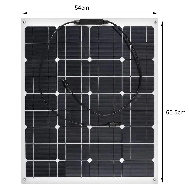 Flexible Solar Panel 90W Dual USB Output Solar Cells Waterproof 10A/20A/30A/40A/50A/60A Controller for 12V/24V Battery Charger