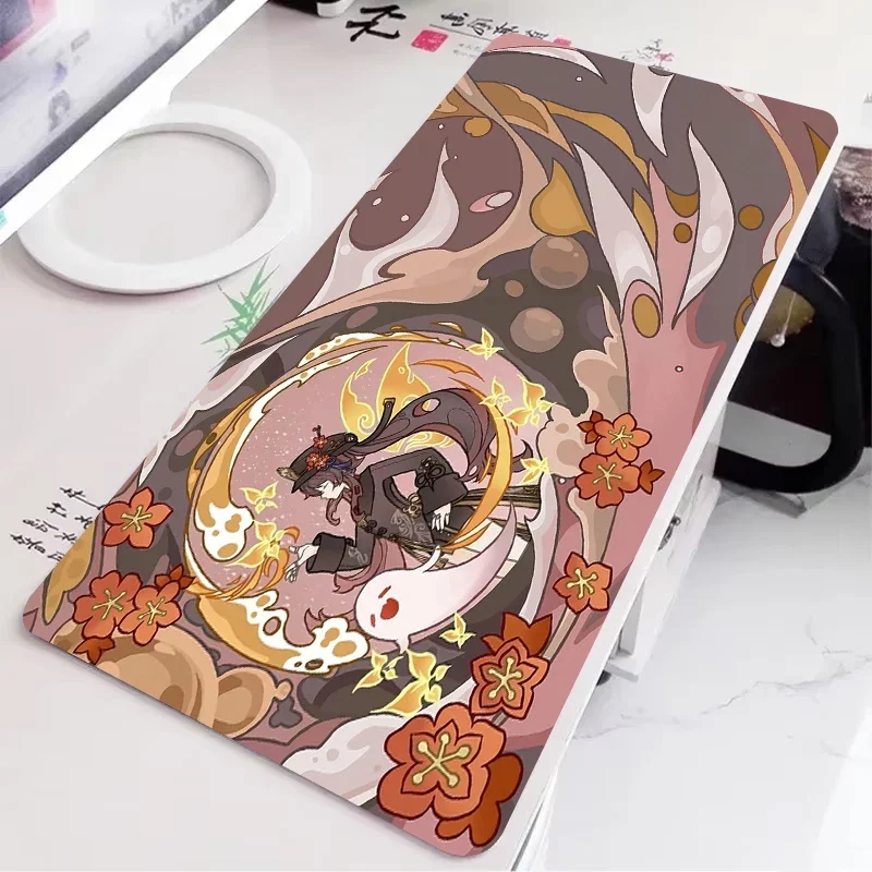 Large Genshin Impact Mouse Pad Anime Game Mousepad XXL Non-slip Keyboard Desk Mat HD Mousepads Extended Table Gaming Rubber Mats
